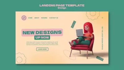 تصميم صفحة هبوط أو موقع كامل احترافي باستخدام HTML وCSS وJavaScript