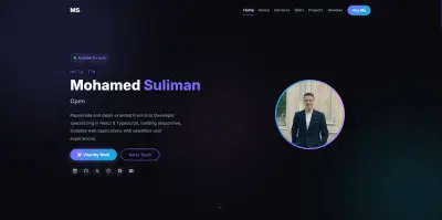 تصميم موقع ويب احترافي لعرض أعمالك وبروتوفليو شخصي