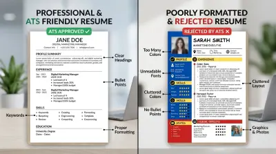 كتابة سيرة ذاتية CV بشكل احترافي و تتوافق مع نظام ATS