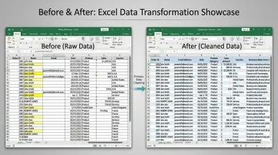 تنظيف وتنظيم البيانات باحترافية | Excel و CSV جاهزة للتحليل