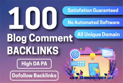 سأقدم 100 رابط خلفي قوي وفريد ​​من نوعه لمدونات SEO Dofollow مقابل 5 دولار