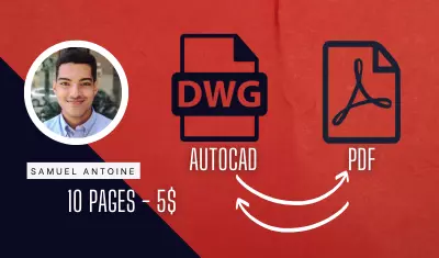 تحويل ملفات PDF إلى  (AutoCAD) DWG والعكس باحترافية وسرعة