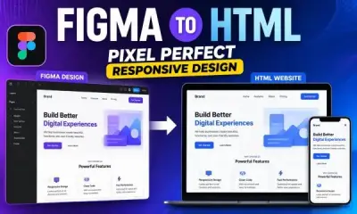 سأقوم بتحويل تصميم Figma أو XD إلى صفحة ويب احترافية ومتجاوبة