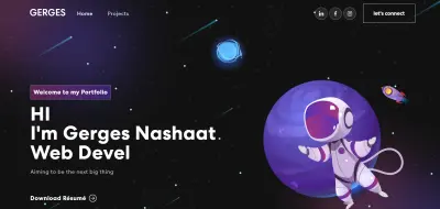 موقع شخصي باستخدام ReactJs