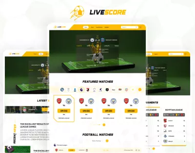 موقع متابعة أخبار الكورة-UIUX website
