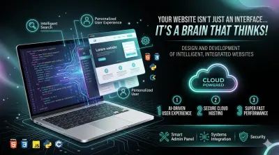 تصميم وتطوير مواقع ويب ذكية متكاملة مدعومة بالذكاء الاصطناعى