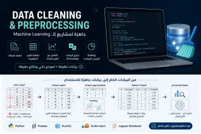 سأقوم بتنظيف وتجهيز بياناتك لمشاريع Machine Learning وتحليل البيانات