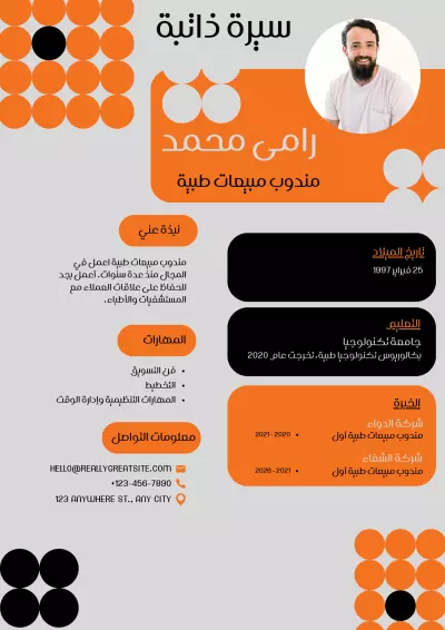 تصميم سيرة ذاتية احترافية / Professional CV Design