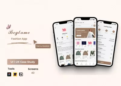 تصميم واجهات مستخدم UI/UX احترافية لتطبيقات الفاشون والأزياء