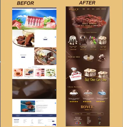 تصميم واجهه موقع إلكتروني