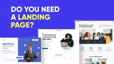 تصميم صفحة هبوط (Landing Page) لمشروعك او صفحتك الخاصه