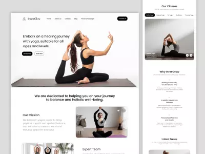 تصميم واجهات المواقع و صفحات الهبوط UIUX design