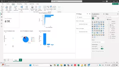 تصميم Dashboard تفاعلي باستخدام Power BI لتحليل المبيعات