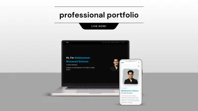 تصميم موقع بورتفوليو احترافي لعرض أعمالك (Portfolio Website)