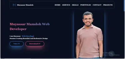 سأصمم لك موقع شخصي احترافي يعرض سيرتك ومهاراتك مثل المحترفين