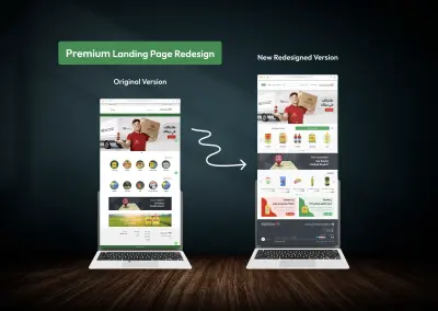 إعادة تصميم صفحة الهبوط بتجربة مستخدم أفضل Redesign