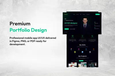 تصميم بورتفوليو احترافي (Portfolio Design) جاهز للعرض