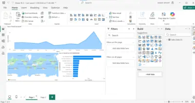 داشبورد باستخدام Power BI