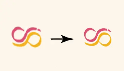 إعادة رسم اللوغو بجودة عالية vector