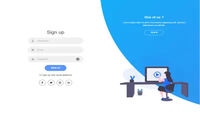 إنشاء نموذج تسجيل دخول وتسجيل مستخدم باستخدام JavaScript