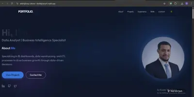 عمل portfolio احترافي بكل المتطلبات