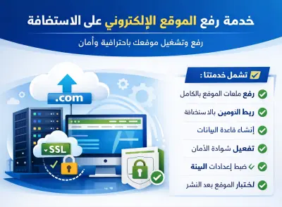 رفع موقعك الالكتروني على الاستضافة وربطة بالدومين