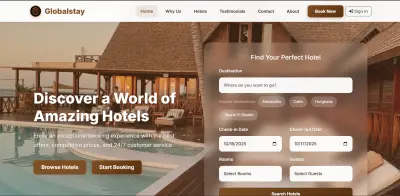 برمجة واجهة مستخدم لموقع  (Front-end)