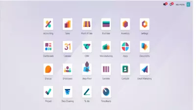 إعداد وتخصيص وحدة محاسبة أو مخازن في نظام odoo