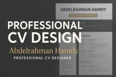 تصميم سيرة ذاتية CV احترافية ومتناسقة بصيغة Word وPDF وCanva