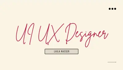 تصميم تجربة و واجهة المستخدم (UIUX) لتطبيق