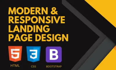 إنشاء Landing page احترافية باستخدام HTML, CSS ,Javascript