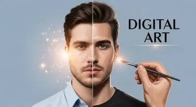 صورة العمل رسم شخصية واقعية ديجيتال آرت باحتراف على Photoshop