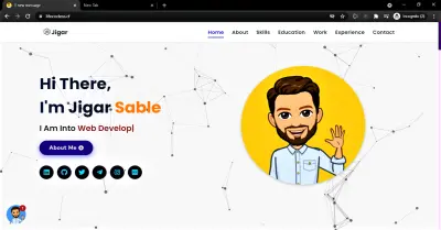 انشاء البروتفليو الخاص بيك باستخدم HTML & CSS & Javascript