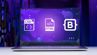 تصميم صفحات ويب باستخدام HTML, CSS, JS, Bootstrap