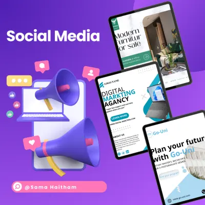 تصميمات سوشيال ميديا احترافية ومميزه