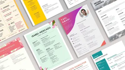 تصميم وكتابة سيرة ذاتية (CV) احترافية تضمن تميزك