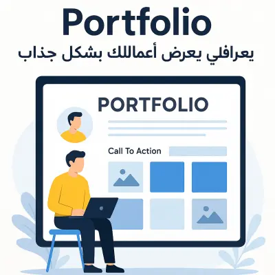 تصميم Portfolio احترافي يعرض أعمالك بشكل جذاب ومتجاوب