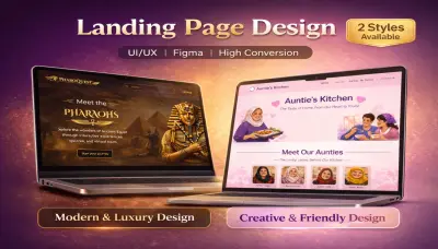 أصمم لك صفحة هبوط/ Landing Page احترافية بتحول الزوار لعملاء