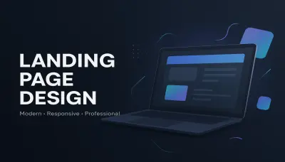 تصميم صفحة هبوط باستخدام Html , CSS , JavaScript , BootStrap احترافية