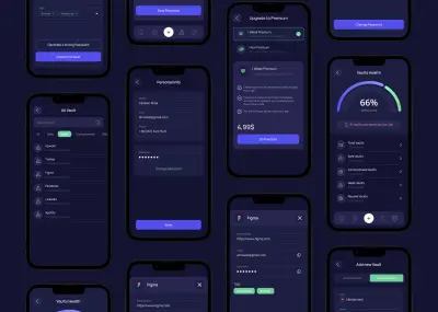 تصميم واجهات مستخدم احترافية تشمل جميع الصفحات الأساسية والفرعية للتطبيق، مع واجهات عصرية وسهلة الاستخدام.