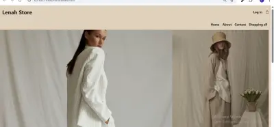 تصميم صفحة متجر إلكتروني بسيط لبيع الملابس باستخدام HTML وCSS