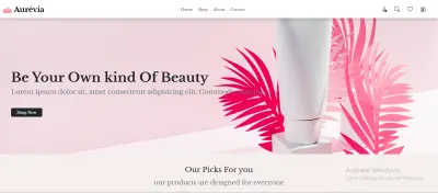 موقع عناية بالبشرة متجاوب وجذاب باستخدام HTML وCSS وJavaScri
