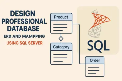 تصميم قاعدة بيانات مع ERD وMapping باستخدام SQL Server