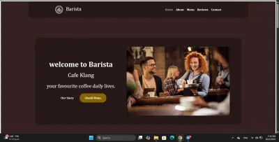 سوف اقوم بعمل موقع لكافيه متجاوب مع جميع الاجهزة ومنظم بحيث يتيح تجربة سهلة للمستخدم