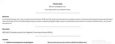 سيرة ذاتية تتوافق مع نظام ATS