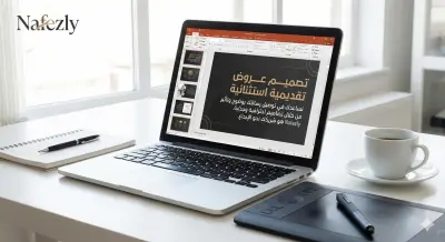 تصميم عرض تقديمي (PowerPoint) احترافي وجذاب وتفاعلي