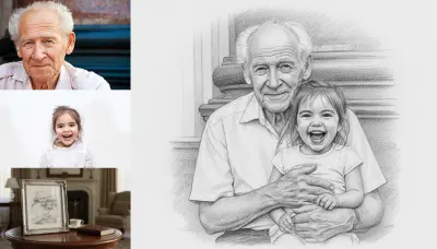 رسم صورتك الشخصية بالرصاص أو الملونات الخشبية