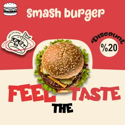 تصميم بوست احترافي لمطعم أو كافيه لوسائل التواصل الاجتماعي