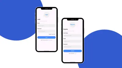 برمجة شاشة Login, Register احترافية ب flutter + firebase