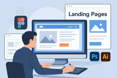 مصمم واجهات وتجربة مستخدم (UI/UX) ومتخصص في تصميم صفحات الهبوط الاحترافية